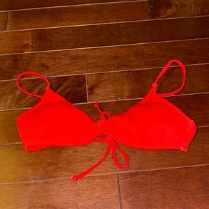 hollister red bikini top